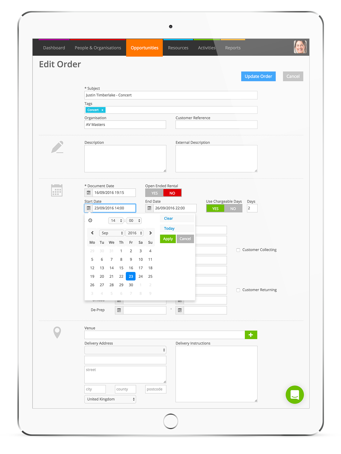 Improvements to the Opportunity View