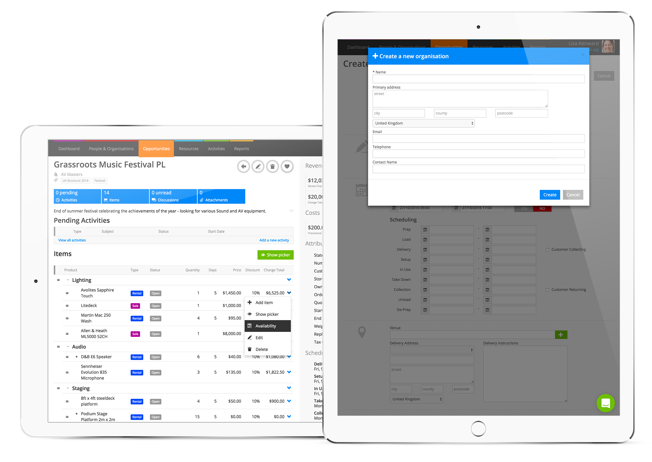 Improvements to the Opportunity View