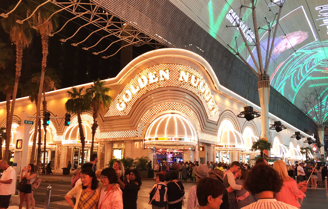 The incredible Fremont Street in downtown Las Vegas.