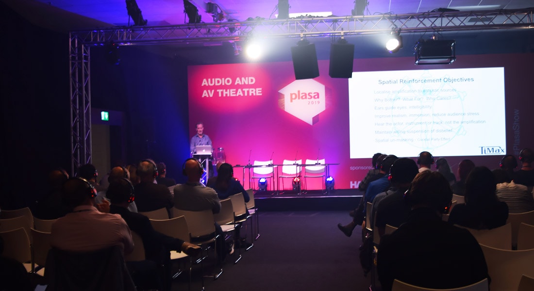 ‘What’s Immersive?’ seminar talk at PLASA with Dave Haydon from TiMax.