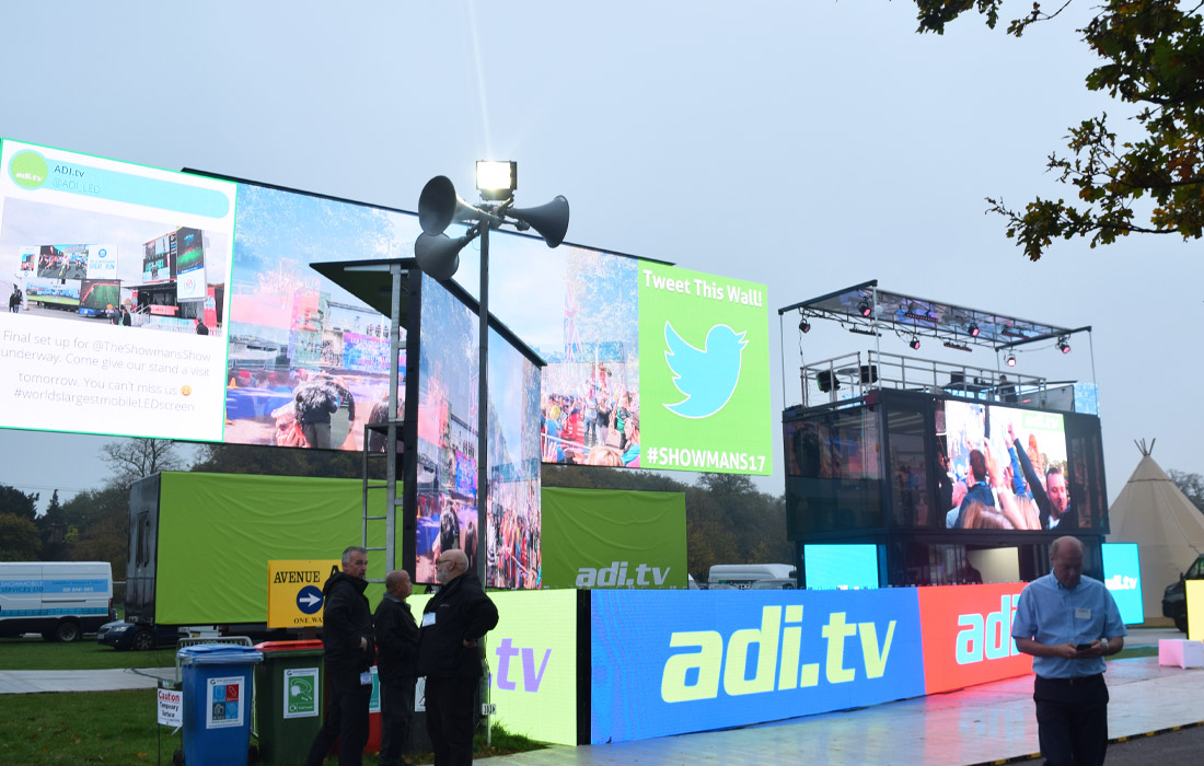 ADI exhibiting huge LED screens for the events industry