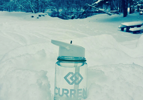 HCVF Television share a pic of their Current waterbottle braving the elements