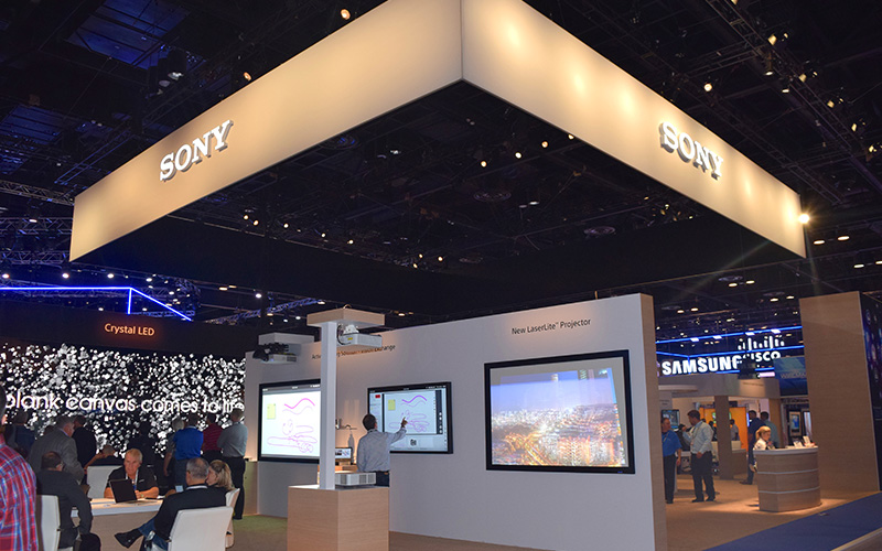 Image of Sony stand at infoComm