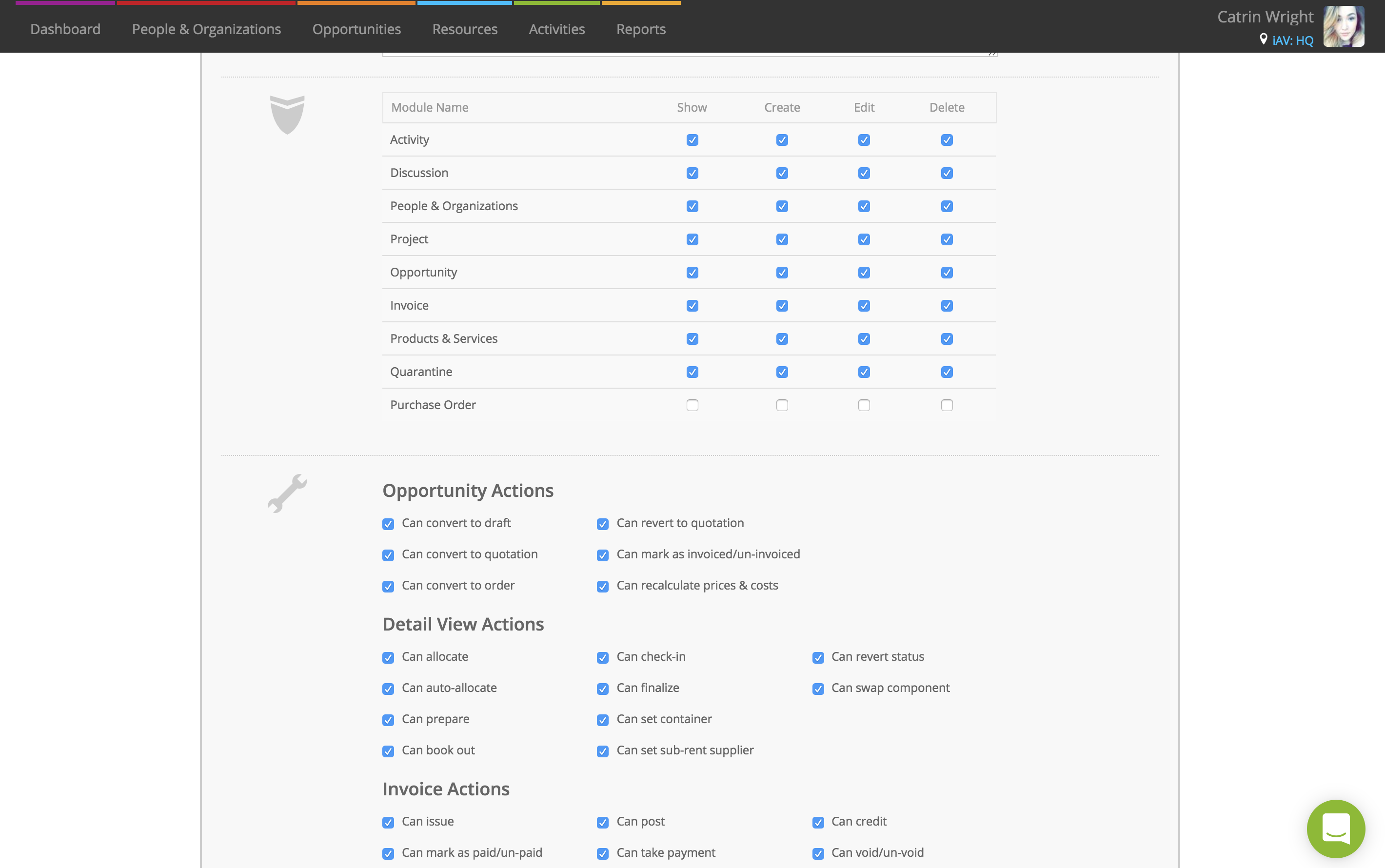 Using Roles in Current RMS