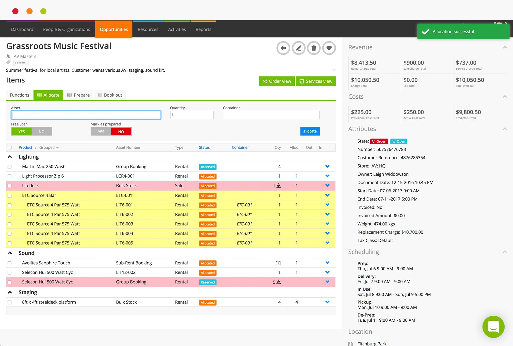 Current RMS - Scan your assets onto jobs